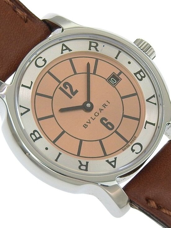 BVLGARI Solo tempo Watches ST29SL bronzeDial Stainless Steel/leather Quart... main image 13